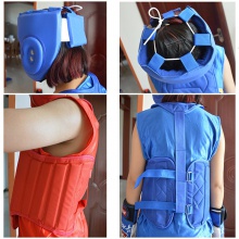 散打护具全套成人儿童拳击比赛防护搏击格斗实战训练套装护头加厚