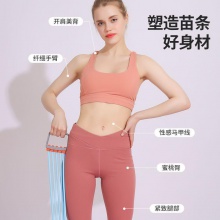 家庭锻炼健身运动器材拉力绳开背美背女健身器材美背扩胸拉力器