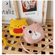 儿童包包2023新款可爱单肩包小女孩零钱包INS简约猫咪斜挎包