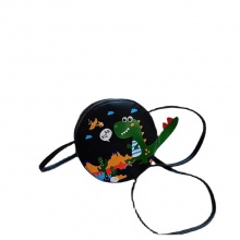 2023新款儿童恐龙可爱单肩斜挎小胸包出行旅游零钱包