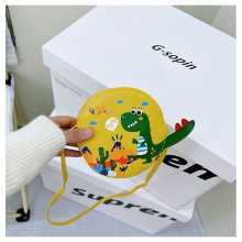 2023新款儿童恐龙可爱单肩斜挎小胸包出行旅游零钱包