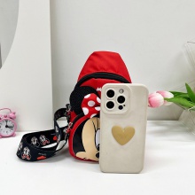 儿童包包新款米奇头小胸包外出旅行小女孩单肩零钱包男孩子斜挎包