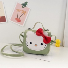 包包女2023新款可爱时尚INS风韩版猫咪儿童包迷你pu零钱包单肩包