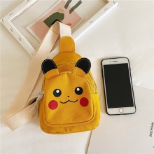 2023新款包包男孩皮卡丘卡通斜挎单肩包出行零钱包儿童包