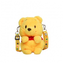 包包女2023新款毛绒单肩可爱玩偶女包小熊兔子斜挎包女包