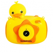 鸭嘴兽泡泡相机全自动电动出泡泡魔法棒枪飞机不漏水网红黄鸭玩具