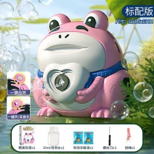 电动青蛙电动泡泡枪自动泡泡相机儿童卡通吹泡泡相机灯光音乐青蛙