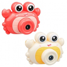 网红螃蟹泡泡相机心形电动泡泡相机儿童泡泡玩具地摊