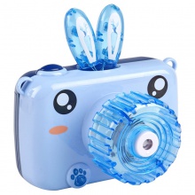 卡通兔子照相机吹泡泡玩具泡泡枪儿童电动音乐发光青蛙泡泡相机