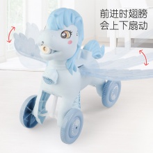 公园推小马小鸭泡泡车儿童户外手推泡泡机电动灯光音乐吹泡泡玩具