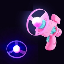 抖音同款逗猫玩具飞盘枪飞碟发光飞碟宠物训练用品儿童竹蜻蜓户外