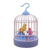 抖音同款儿童迷你鸟笼玩具女孩男孩电动声控感应仿真小鸟鹦鹉玩具