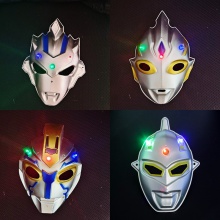 发光面具复活节卡通赛罗cs动漫儿童派对用品万圣节地摊货玩具