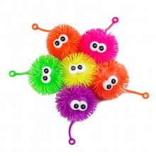 凸眼毛毛球 闪光毛毛球发泄球 闪光玩具厂家直供