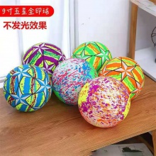 儿童发光足球玩具闪光皮球篮球甩甩球打不烂夜市发光地摊货源