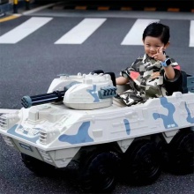 儿童电动四轮汽车越野坦克带遥控可坐双人男女宝宝小孩童车玩具