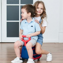 儿童带行李箱的滑板车旅行箱男女孩宝宝可坐可骑溜溜车三合一童车