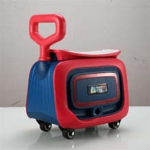 儿童带行李箱的滑板车旅行箱男女孩宝宝可坐可骑溜溜车三合一童车