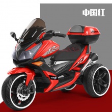 大号儿童电动摩托车双驱2-10岁男女小孩充电三轮宝宝警车款玩具车