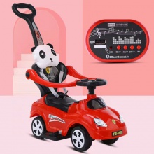 新款手推电动音乐蓝牙车宝宝车伸缩脚踏女儿童手推车扭扭