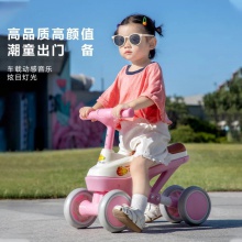 宝宝儿童平衡车1-4岁无脚踏溜溜车滑步车婴灯光儿四轮童车