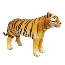 定制生产PVC新款儿童卡通充气仿真动物模型道具充气玩具老虎