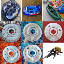 定制生产PVC新款儿童卡通充气仿真动物模型道具充气玩具老虎