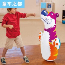 大号充气不倒翁玩具动物卡通气模玩具泄压充气玩具