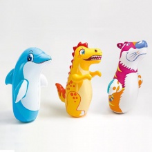 大号充气不倒翁玩具动物卡通气模玩具泄压充气玩具