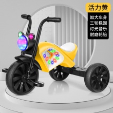 儿童三轮车婴儿手推车小童自行车橡胶轮1-3-6岁多功能三轮车