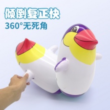 夏季热卖加厚新款彩色企鹅不倒翁儿童玩具 超市广告促销礼品