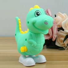 上弦发条玩具卡通动物恐龙蹦跳婴幼儿童学爬网红热卖地摊霸王龙