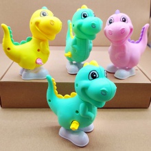 上弦发条玩具卡通动物恐龙蹦跳婴幼儿童学爬网红热卖地摊霸王龙