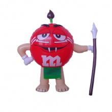 pvc红豆充气公仔玩具展示吉祥物气模卡通不倒翁人物仿真广告模型