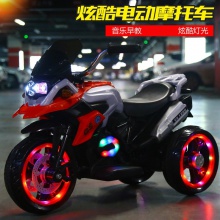儿童电动摩托车三轮车可充电玩具车男女宝宝大号童车可坐