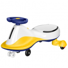 儿童扭扭车普通黑塑料轮摇摆溜溜车防侧翻带音乐灯光