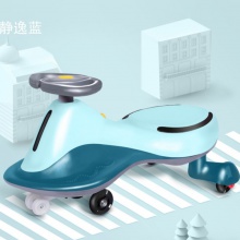 儿童扭扭车普通黑塑料轮摇摆溜溜车防侧翻带音乐灯光