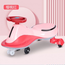 儿童扭扭车普通黑塑料轮摇摆溜溜车防侧翻带音乐灯光