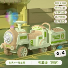 小火车可坐人遥控儿童电动车男女小孩玩具四轮汽车双人宝宝电瓶车