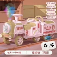 小火车可坐人遥控儿童电动车男女小孩玩具四轮汽车双人宝宝电瓶车