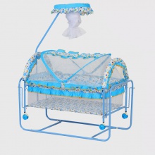 可摇童床万向轮带刹车婴儿童床宝宝摇床高端直供