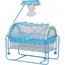 可摇童床万向轮带刹车婴儿童床宝宝摇床高端直供