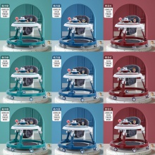 手推学步车婴儿防O型腿多功能防侧翻孩宝宝可坐推学行助步手推车