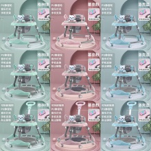 学步车婴儿助步车防O型腿3-6-18个月防摔防侧翻可折叠宝宝起步车