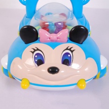 儿童四轮助步车婴幼儿米老鼠带音乐灯光学步车宝宝手推车