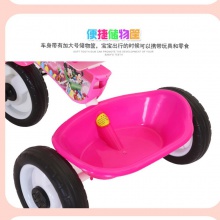 卡通儿童三轮车脚踏车小孩男女宝宝可骑轻便玩具童车三轮