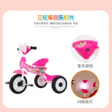 卡通儿童三轮车脚踏车小孩男女宝宝可骑轻便玩具童车三轮