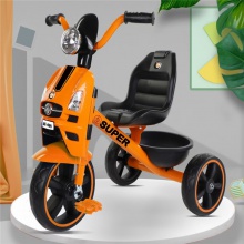 儿童脚踏车三轮车童车自行车3-6岁宝可骑行滑行带灯光音乐储物篮