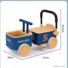 儿童四轮滑行车溜溜车男女宝宝手推车3一6岁助步车仿侧翻旅行车