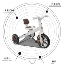 多功能儿童三轮车1-2-3岁平衡车滑行滑步车脚踏车自行车